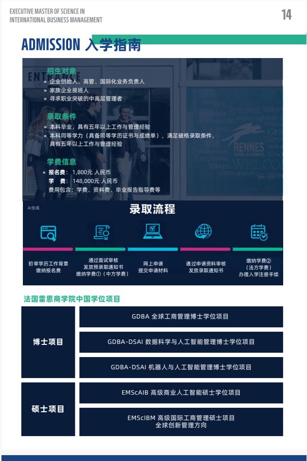 EMSclBM高級國際工商管理碩士簡章-法國雷恩商學院