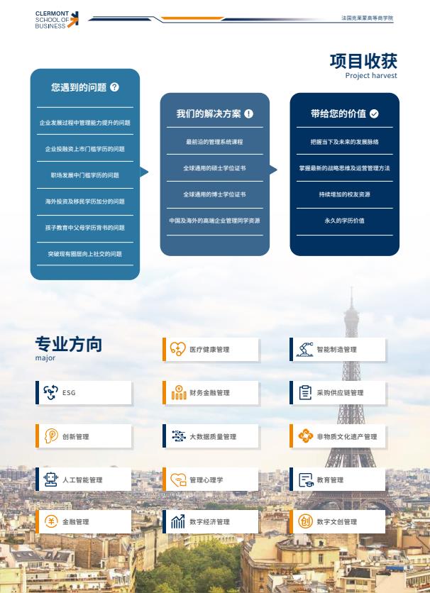 法國克萊蒙大學MBA